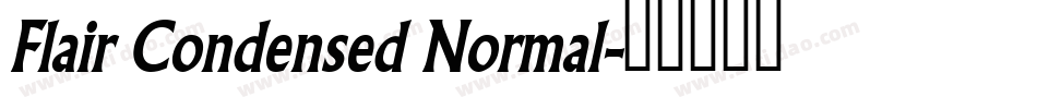 Flair Condensed Normal字体转换